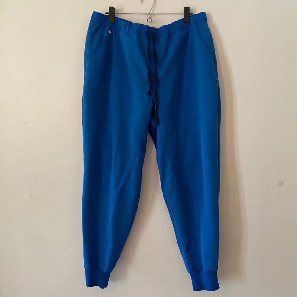 FIGS Royal Blue Tansen Jogger Scrub Pants Uniform Nurse Doctor Men's XXL Short